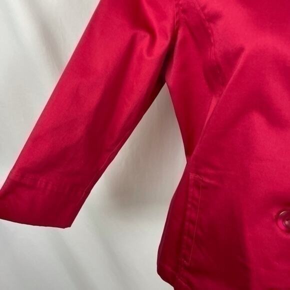 Chico’s Red Button Down Career Office Date Night Jacket NWOT Size 8 - Picture 5 of 11